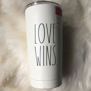 🆕☕️ New Rae Dunn LOVE WINS Coffee Tea Tumbler